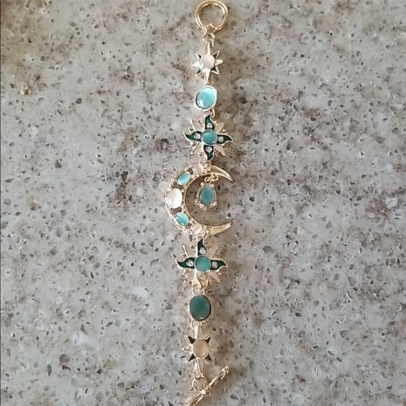 Moon and Stars Rhinestone Bracelet NIP - Picture 2 of 6